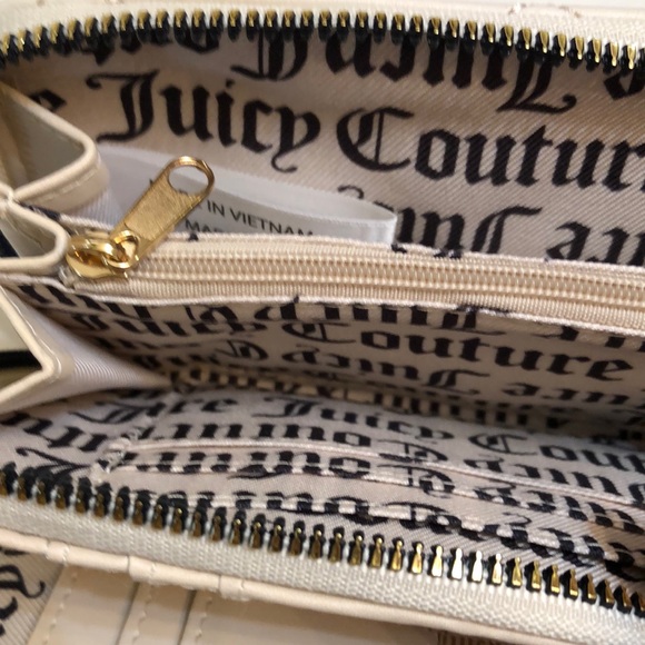 Juicy Couture Black Beige Spring Fling MultiCompartment Bifold Wallet NWT - Picture 12 of 16